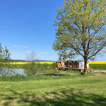 Tiny-Teich-Haus Auf Dem Rittergut Villa Blomberg  Exterior photo